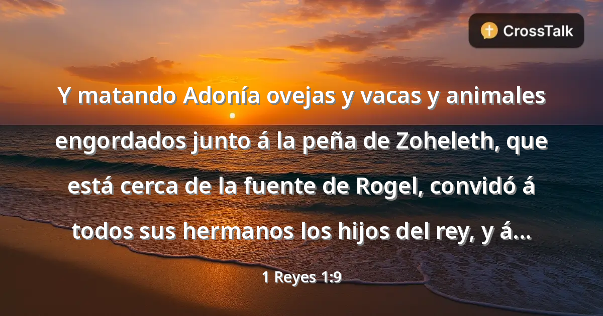 1 Reyes 1:9 | Bible Chat